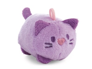 Jucarie de Plus Pisica Angy 5cm - Lila, Accesoriu Kawaii pentru Toate Varstele - Img 2