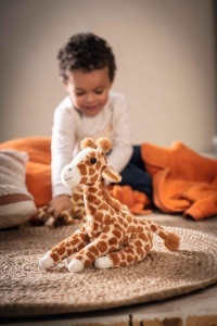 Jucarie de Plus Steiff Gina Giraffe - 25 cm, Culoare Hellbraun cu Puncte - Img 3