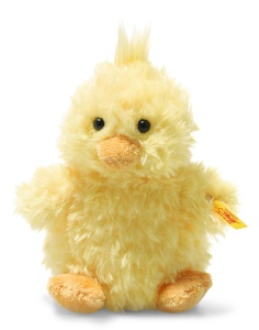 Jucarie de plus Steiff Pipsy - 14 cm, galben, din material moale, pentru bebelusi