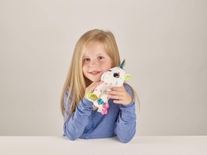 Jucarie de plus TY Beanie Boo Harmonie Unicorn 15cm Colectie Glitter - Img 2