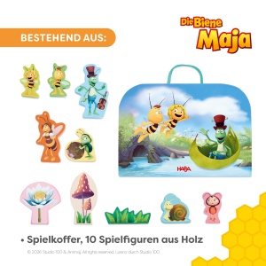 Jucarie din lemn HABA - Set Biene Maja cu 10 figurine, 18 luni - Img 4