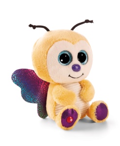 Jucarie din plus NICI GLUBSCHIS Sunshine Lou 15cm galben aripi stralucitoare