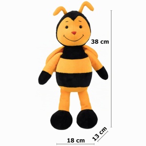 Jucarie din plus Schaffer 4353 Bine - Dimensiune 38 cm, Culoare galben-negru - Img 7