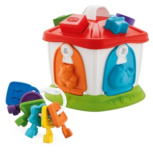 Jucarie educativa Chicco Tierchenzirkus 2in1, Forme geometrice si animale, 1-4 ani