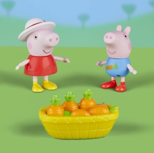 Jucarie educativa Peppa Pig Peppas Gartenspas cu 2 figurine si accesorii, pentru copii 3 - Img 5