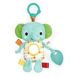 Jucarie interactiva Bright Starts Huggin Lights Elefant muzica si lumini unisex