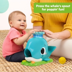 Jucarie interactiva Bright Starts Silly Spout Wal Popper, 3 bile incluse, muzica si lumini - Img 4
