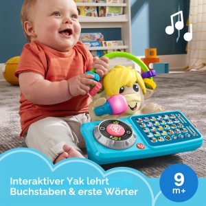 Jucarie interactiva Fisher-Price Sync Squad Yack, muzica si lumini, 9 luni - Img 2