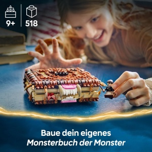 Jucarie Interactiva LEGO Harry Potter Beissendes Monsterbuch der Monster cu Figurina Neville Longbottom - Img 2