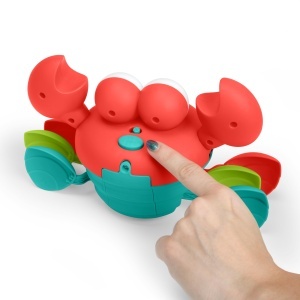 Jucarie interactiva pentru bebelusi Bright Starts Crab, muzica si dans, rosu - Img 2