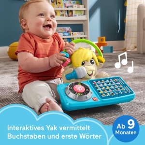 Jucarie interactiva pentru bebelusi Fisher-Price DJ-Yak Taylor cu muzica si lumini - Img 2