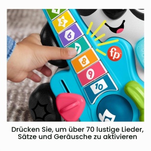 Jucarie interactiva pentru invatare Fisher-Price Animal Band - Gina la Pandina, 10 butoane, 70 melodii - Img 3