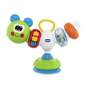 Jucarie interactiva pentru scaun de masa Chicco Phill Raupe, multicolor, 6-36 luni - Img 4