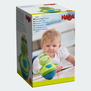 Jucarie motrica HABA Frosch din velur, 15 cm, pentru bebelusi de la 6 luni - Img 3