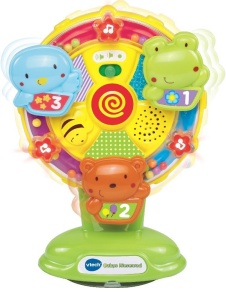 Jucarie muzicala pentru bebelusi VTech Riesenrad cu 10 melodii si 3 butoane interactive