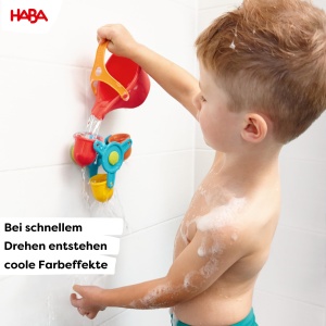 Jucarie pentru baie HABA Kugelbahn Badespa - Wasserrad cu efecte de apa, pentru copii de la 3 ani - Img 4