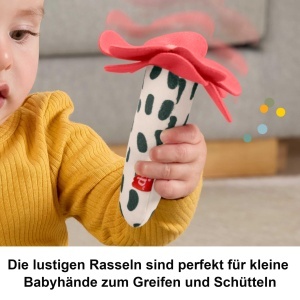 Jucarie pentru bebelusi Fisher-Price Planet Friends 2-in-1 cu detalii senzoriale - Img 4