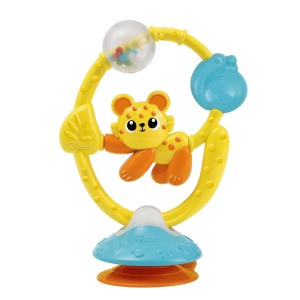 Jucarie pentru Scaun de Masa Chicco Dschungelfreund 2in1, cu Ventuza, 6-18 Luni