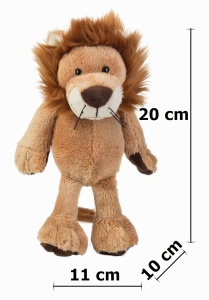 Jucarie Plush Leu Kumba Schaffer 20 cm, Culoare Maro, Siguranta DIN EN 71 - Img 4