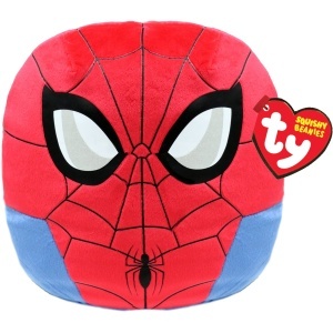 Jucarie Spiderman Ty Squishy Beanie 25 cm Moale si Ideala pentru Copii