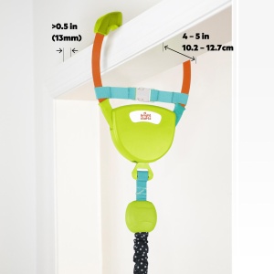 Jumper pentru usa Bright Starts Deluxe, cu 4 jucarii, scaun detasabil si usor de transportat - Img 5
