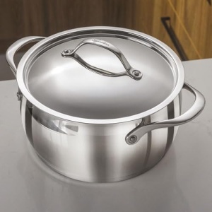 Kasserola din inox Lagostina Orchestra 26 cm cu capac, design elegant - Img 4