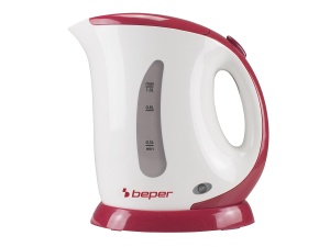 Kettle electric Beper BB.050, capacitate 1L, putere 900W, rosu - Img 1