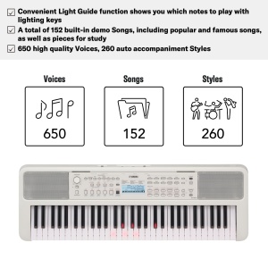 Keyboard portabil Yamaha EZ-310 cu 61 de taste, 650 de sunete si 260 de stiluri - Img 6