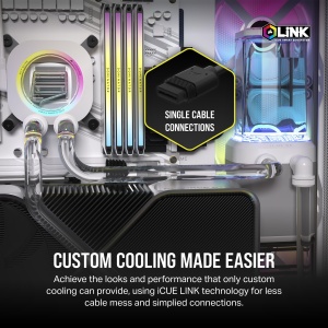 Kit de racire cu apa CORSAIR Hydro X Series iCUE LINK XH405i, 360mm, RGB, Alb - Img 3
