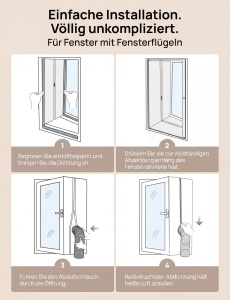 Kit Etansare Fereastra pentru Aer Conditionat DREO 400cm, Waterproof, Autoadeziv - Img 5