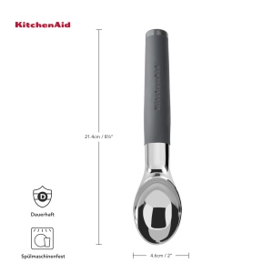 KitchenAid Eisportionierer Anthrazit Maner SoftGrip Servire Inghetata - Img 4