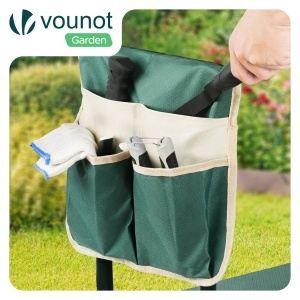 Kniebank VOUNOT 2in1 pentru gradinarit, verde, 150 kg - Img 4