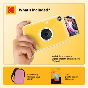 Kodak Printomatic Camera instantanee Starter Set Roz 10MP Fotopapier ZINK - Img 2