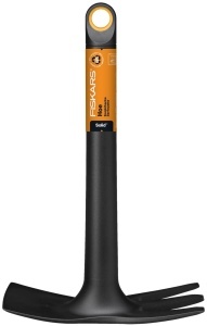 Kombihacke Fiskars Solid 28 cm, Plastic intarit cu fibra de sticla, NegruPortocaliu - Img 7