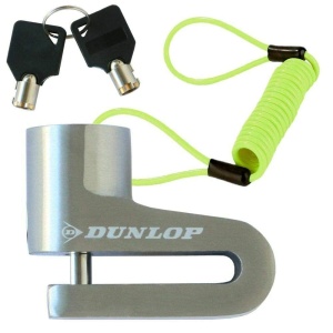 Lacat pentru disc Dunlop cu cablu de 1.5m, 4mm, negru - Img 2