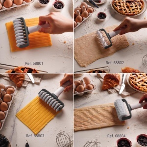 Lacor 68802 Rola perforatoare pentru aluat BPA-free maner ergonomic 12x195 cm - Img 5