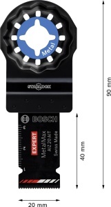 Lama de taiere Bosch EXPERT AIZ 20 AIT MetalMax pentru metal, 20 x 40 mm, 5 bucati - Img 3