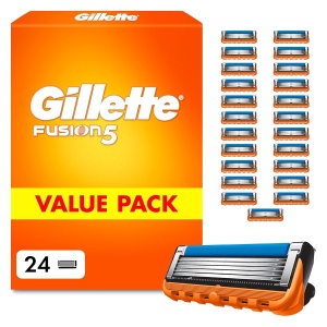 Lame de ras Gillette Fusion5, 24 bucati, 5 lame, Gleitstreifen mare