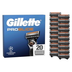 Lame de ras Gillette Fusion5 Proglide 20 bucati tehnologie EverGlide si Flexball