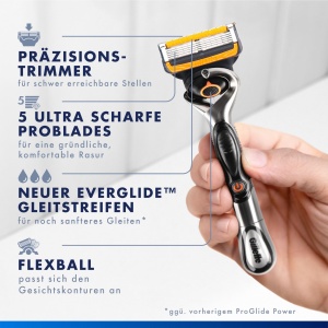 Lame de ras Gillette Proglide Power set 12 rezerve cu tehnologie Flexball si EverGlide - Img 6
