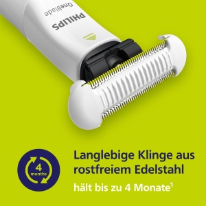 Lame intime Philips OneBlade - 2x lame de schimb SkinProtect, tunderea si barbieritul zonei intime cu protectie suplimentara a pielii, QP229/50 - Img 6