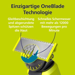 Lame Philips OneBlade 360 - 4x 360 lame de schimb, tundere si barbierit pe fata si corp, QP440/50 - Img 4