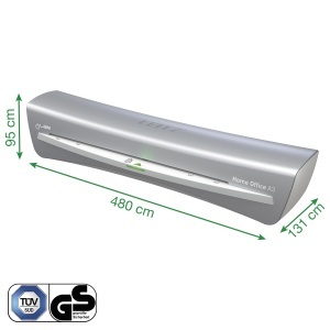 Laminator Leitz iLAM A3, 2 minute incalzire, 75-125 microni, argintiu si alb - Img 8