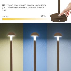 Lampa de birou BEPER P207ILI155, LED reincarcabila, 3 nuante de lumina, USB-C - Img 3