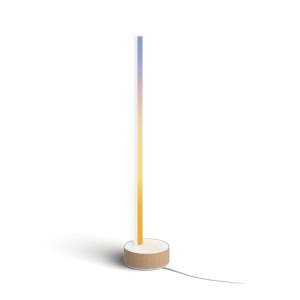 Lampa de birou Philips Hue White Color Ambiance Gradient, 730lm, design lemn