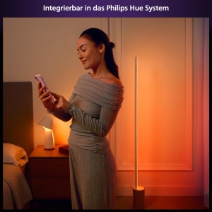 Lampa de masa inteligenta Philips Hue Twilight pentru somn si trezire, lumina alba si colorata, compatibila Bluetooth, control vocal cu Alexa, Apple Home si Google Assistant, alb - Img 9