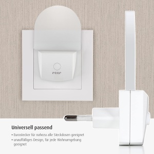 Lampa de Noapte Reer NightGuide, Alb, cu Intrerupator, LED 0.5W - Img 4