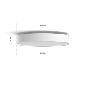 Lampa de Plafon Philips Hue Devere, 3300lm, Dimabila, Alb - Img 3