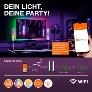 Lampa de podea LEDVANCE SMART WIFI, dimabila, argintie, cu tehnologie RGB - Img 2