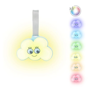 Lampa de veghe Badabulle Nachtlicht Wolke cu 15 melodii si 6 culori luminoase - Img 5